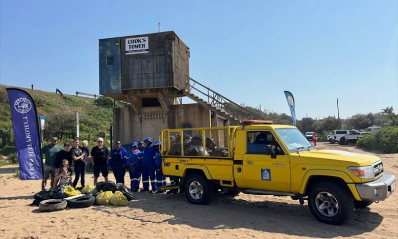 Clean-up at Umkomaas beach helps protect coastline and marine life